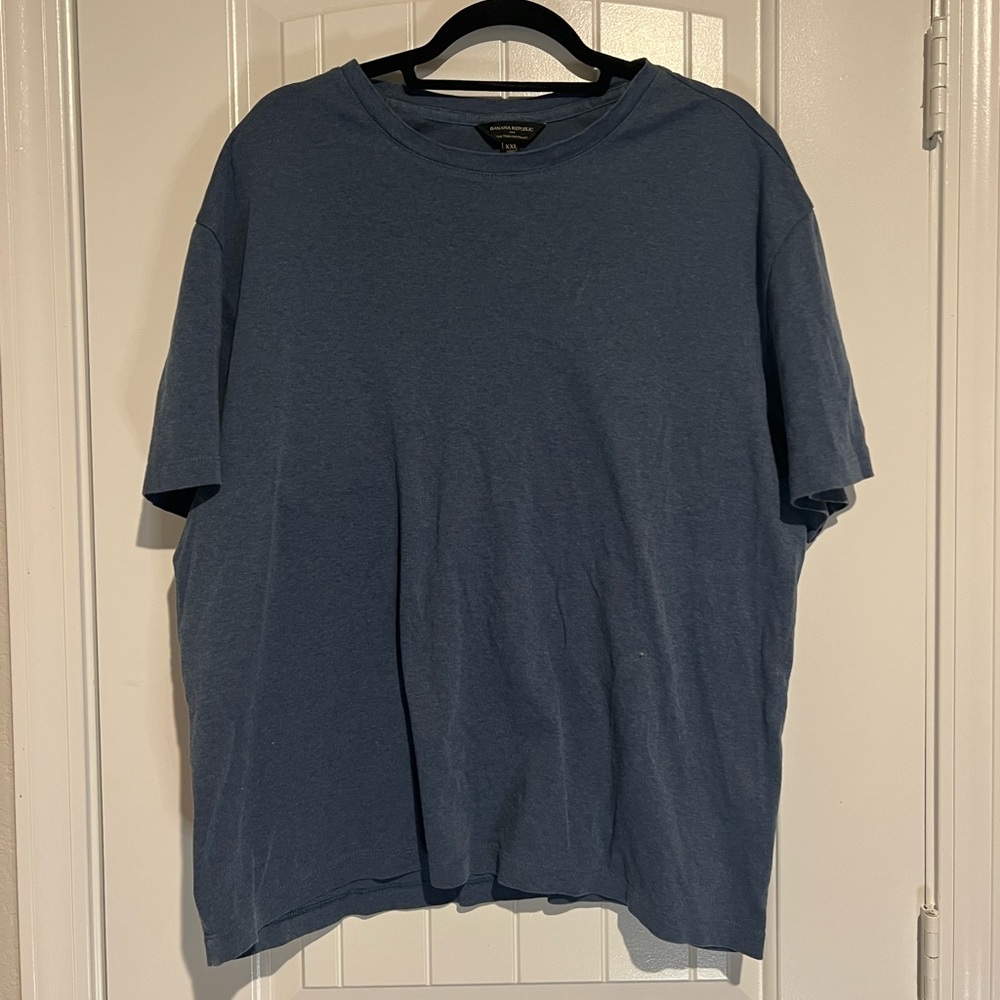 Banana Republic Classic Blue Short Sleeve Tee